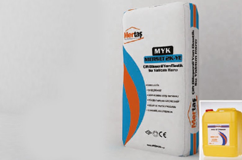 MYK MERSET 2K-YE -Çift Bileşenli Yarı Elastik Su Yaltım Malzemesi